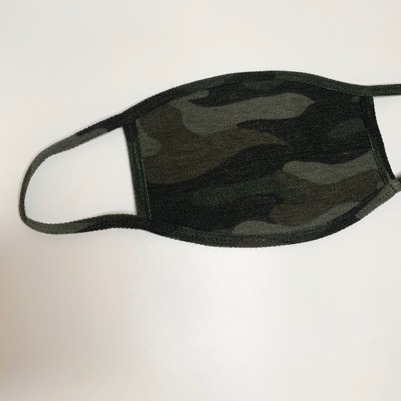Camo and Black Reversible Face Mask - Picture 2 of 5